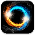 fire & ice live wallpaper android application logo